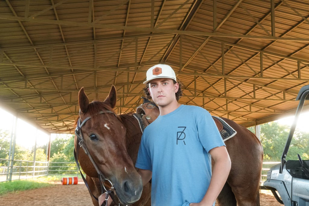 Short Sleeve longhorn Oil Painting T-Shirt