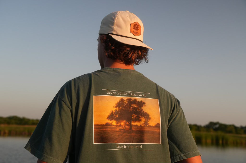 Short Sleeve Tree Sunset Oil Painting T-Shirt